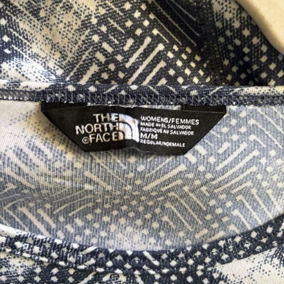 The North Face Seamless Top Womens Medium Multicolor Print Short Sleeve Blouse - Picture 6 of 8